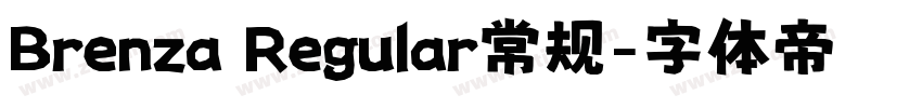 Brenza Regular常规字体转换